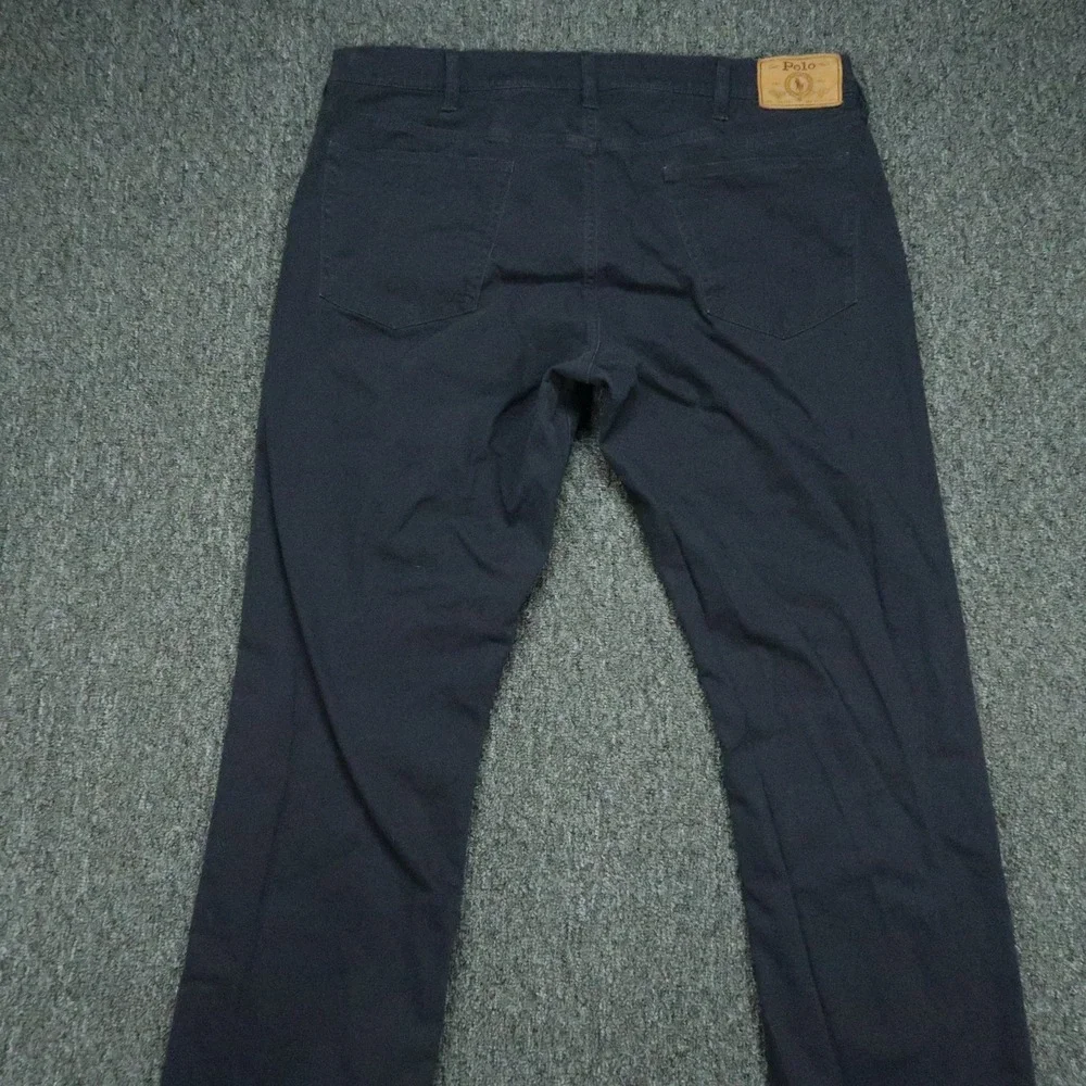 Polo Ralph Lauren Pants Mens 36x32 Blue Varick Slim Straight 5 Pocket Trouser